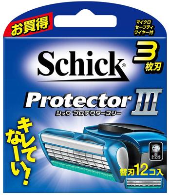 Protector Three 3 Blade Replacement Blades Shaving Razor (12 Pieces)