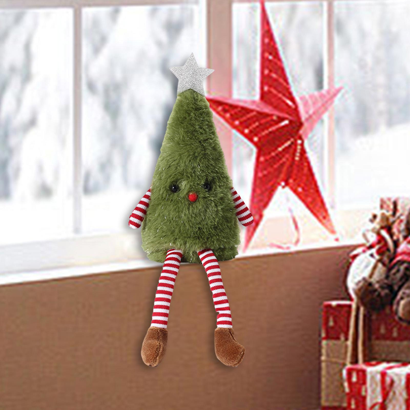 

Plush Christmas Tree Doll Christmas Decoration Creative Xmas Ornament for зелёный
