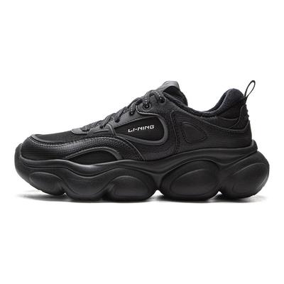 Li Ning Cloud Cushioning Slip Resistant Abrasion Resistant Lightweight Thermal Rebound Low Top Casual Shoes Women's AGCV324-7