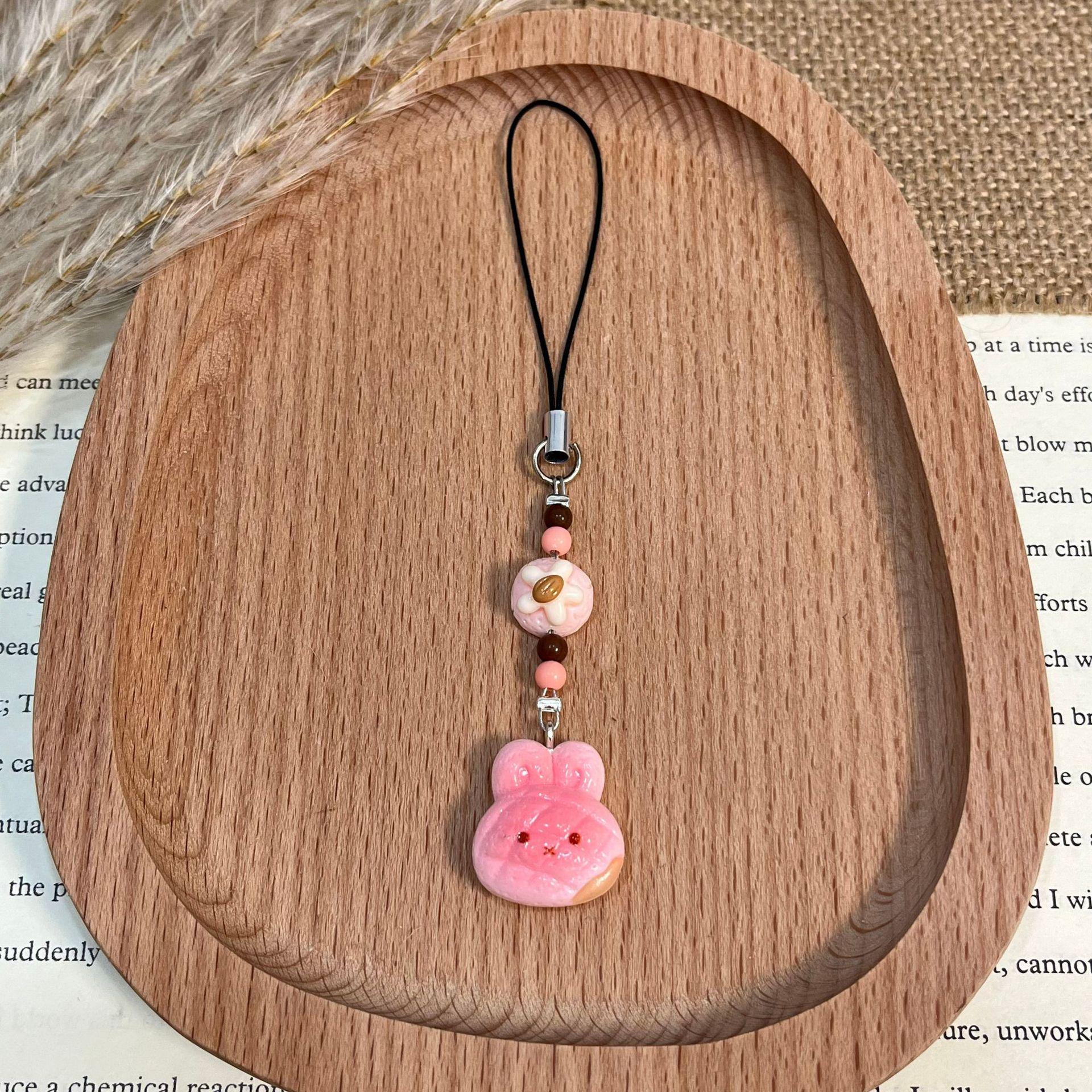 Xiaohongshu Plush Puppy Keychain: Cute Girly Lanyard & Phone Strap Accessory