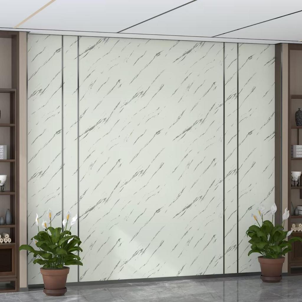 Adrmpest Ivory Marble Remake Wallpaper 30cm x Cutting Trim Furniture Easy DIY for Beginners Stickers, 500cm, Thick, Waterproof, Oil-Proof,