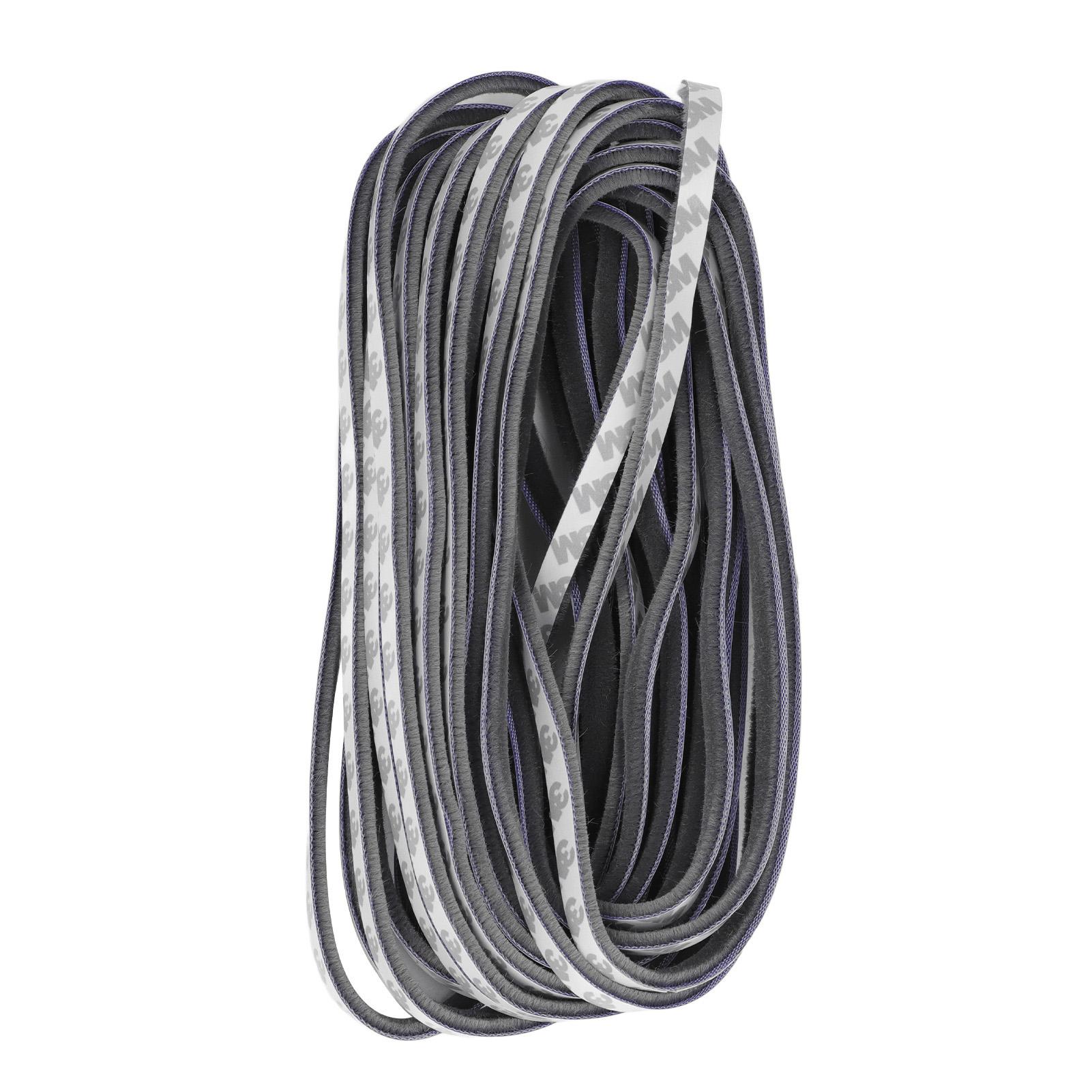 

Самоклеящаяся уплотнительная лента Уплотнитель для окон и дверей Звукоизоляция Ветрозащита Пылезащита Серая 9x9мм