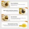 3/4" Male and Female Natural Gas Quick Connect Plug Fittings,Heavy Solid Brass Quick Connect Fittings Convert for Pipe Natural Gas Supply for