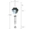 3D Rotating Wind Chimes Creative Metal Mirror Wind Spinner Pendant Garden Decoration Wind Spinner Home Decor Accessories