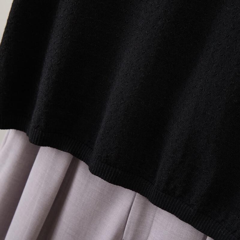 Women's Mulberry Silk Blend Short Sleeve Knit T-Shirt
