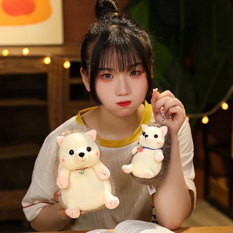Little Hedgehog Doll Plush Toy Hedgehog Doll Children Soothing Rag Doll Girls Bag Small Pendant Keychain