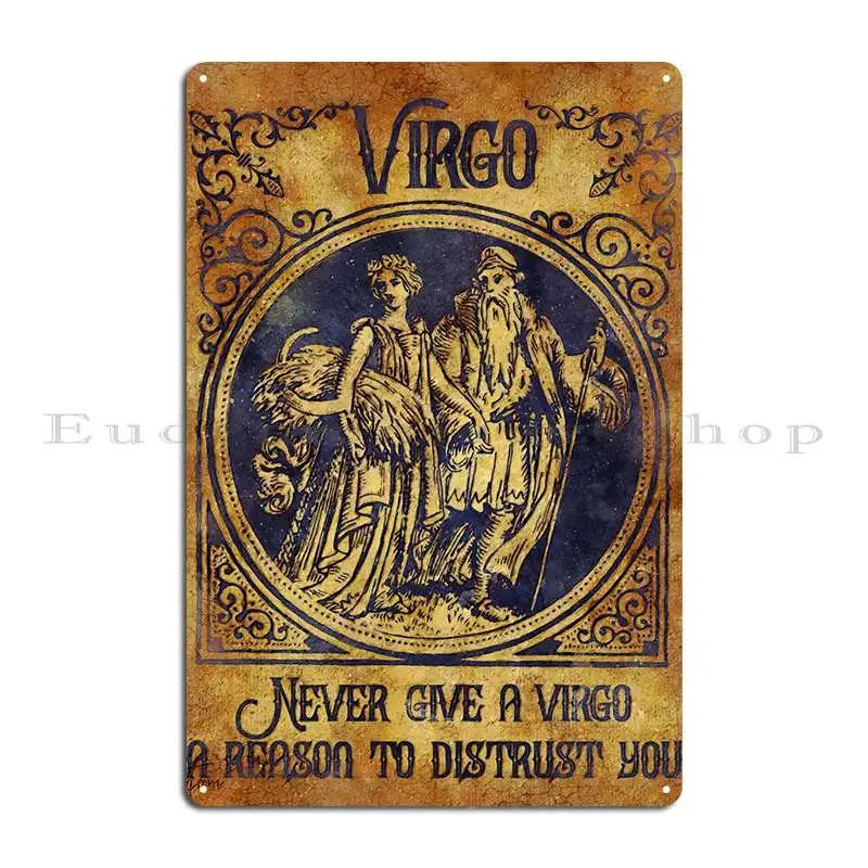 Virgo Metal Signs Designing Classic Print Cinema Plates Tin Sign Poster 20X30CM