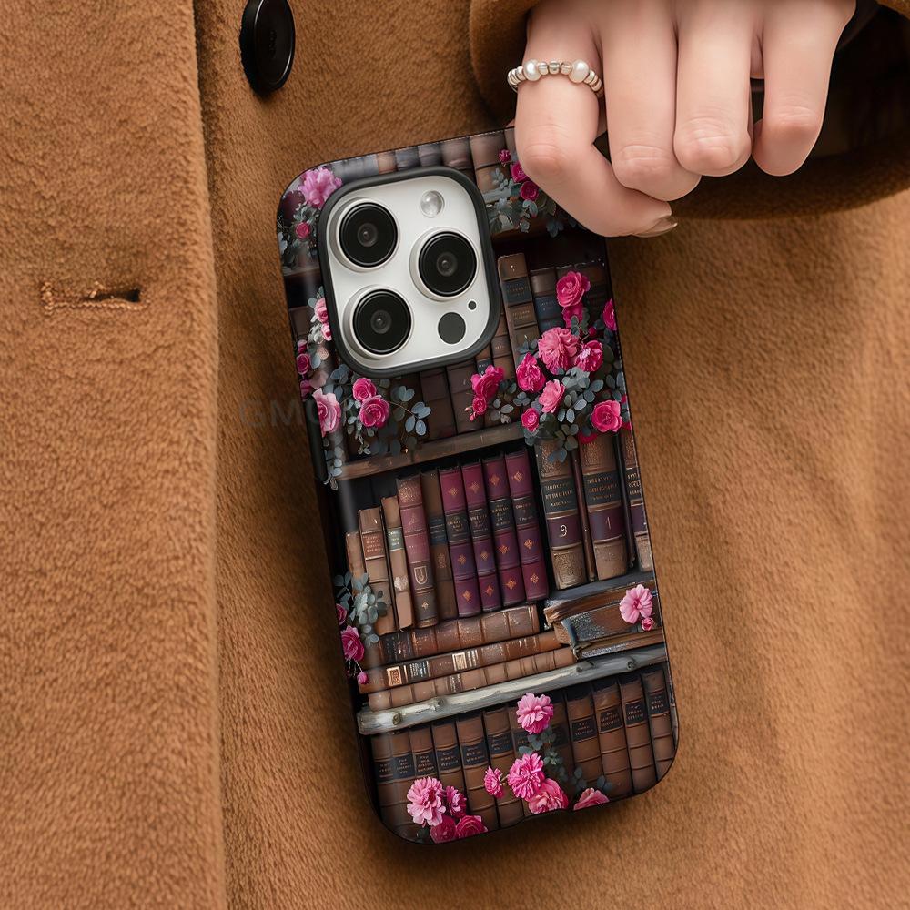 Hot-selling Retro Rose Book Art Apple 16promax Phone Case iPhone17 Case