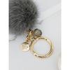 MAIA Mink Fur Keychain & Charm - D Gray