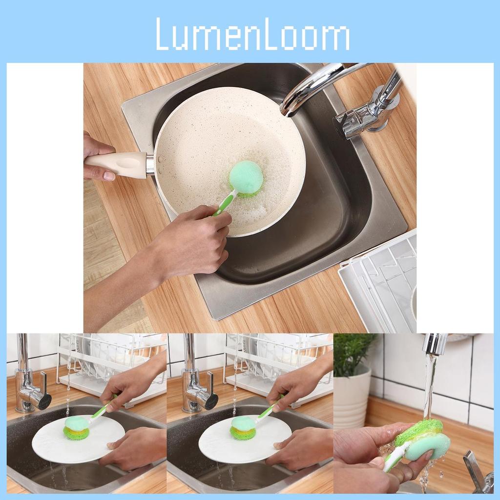 Gentle Sponge Cleaning Brush For Bottles Cups And Mugs With Ergonomic Design