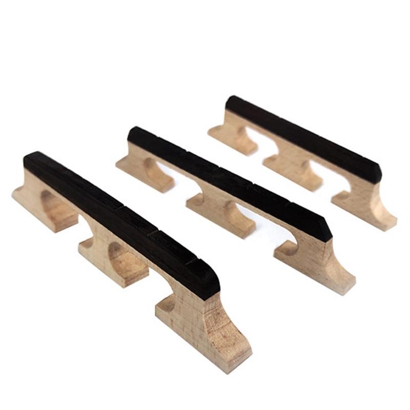 4/5/6 Strings Banjo Bridge Replacement 3 Footed Wood Standard Banjo Bridge Enhances Tone Clarity And Resonance