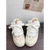 Cranberry Color Matching Platform Bread Shoes Women's Cute Versatile Casual Board Shoes New Little White Shoes
