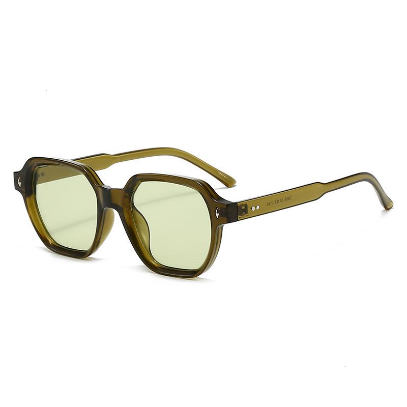 Retro Rice Nail Sunglasses: Stylish Square Shades for Men & Women - High-End European & American Street Style