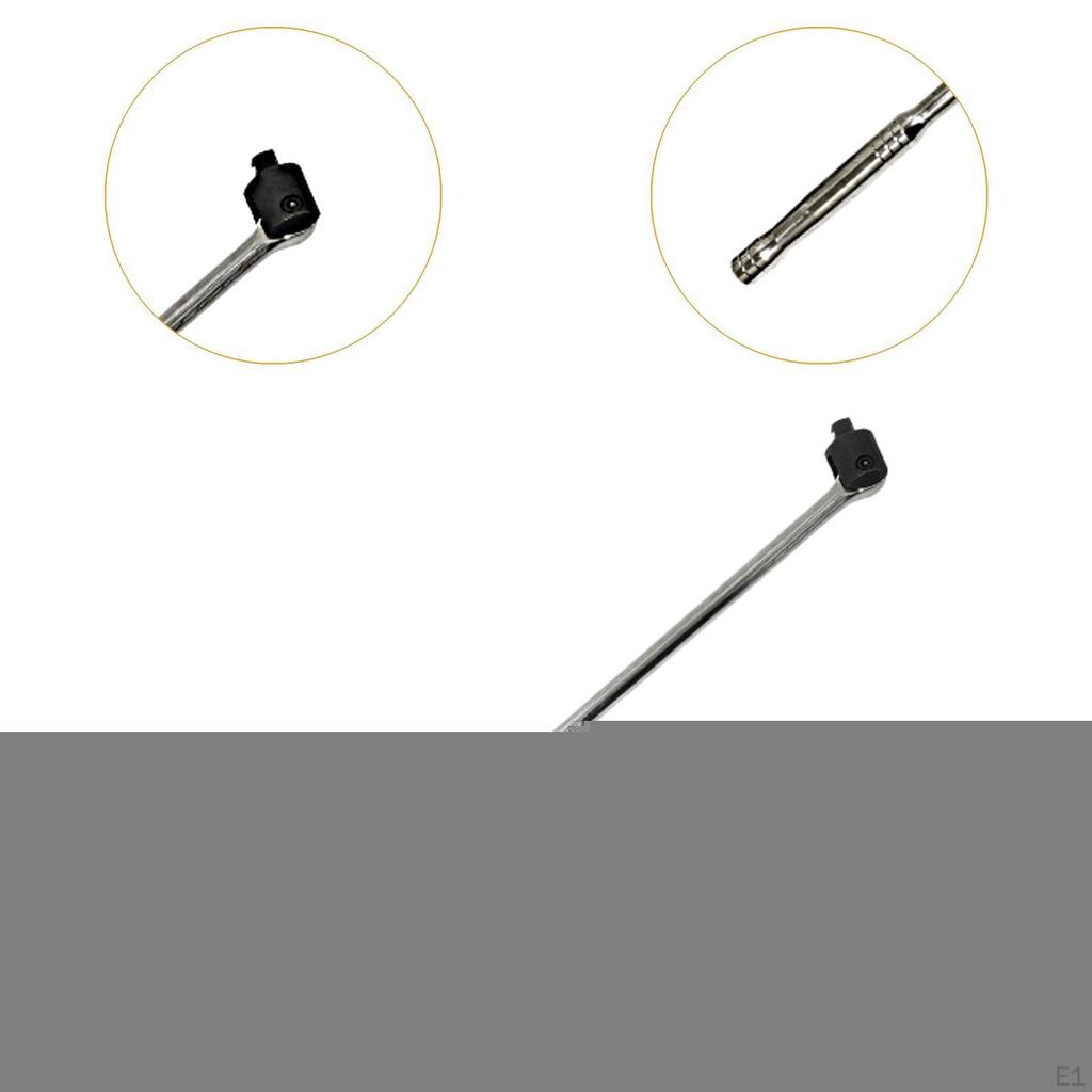 1/2" Breaker Bar 24" Rustproof Nonslip Wrench Extension Rod for Mechanical Tasks Home Furniture