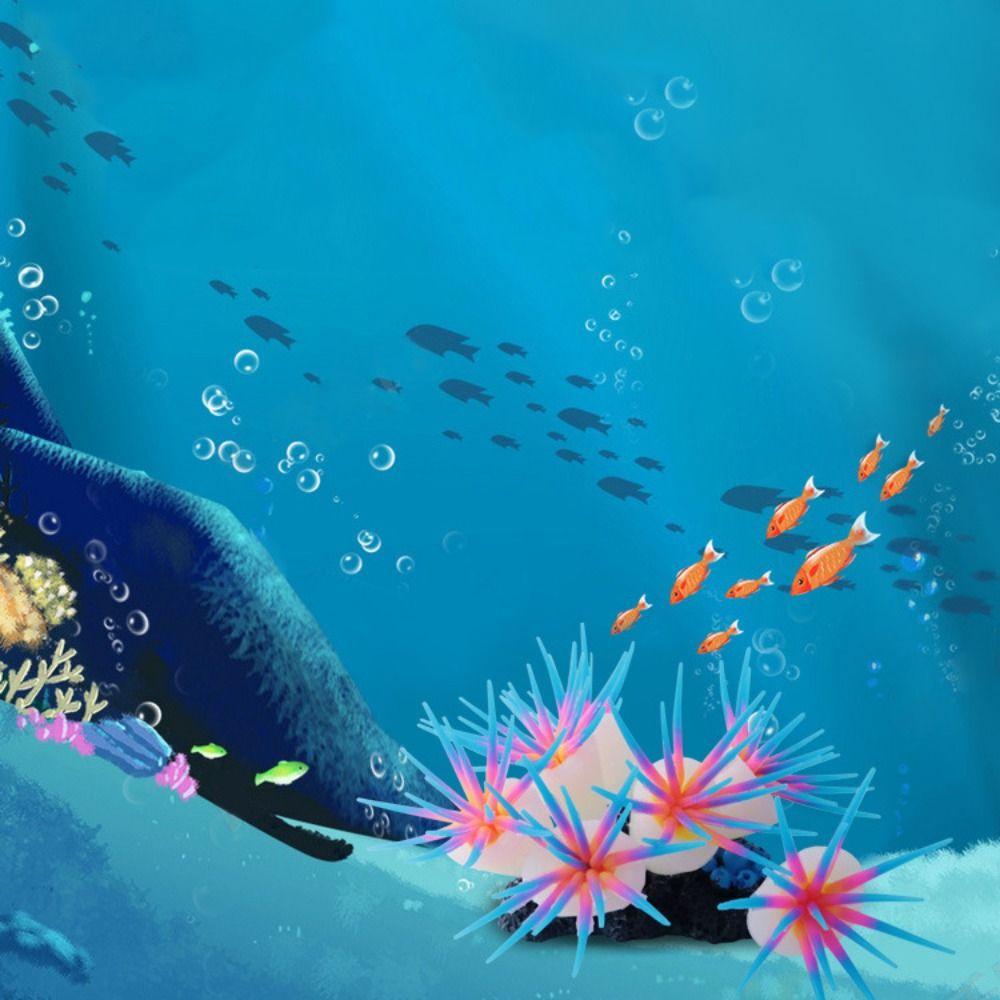 Silicone Artificial Coral Soft Aquatic Plants Fish Tank Landscaping  Underwater Decor