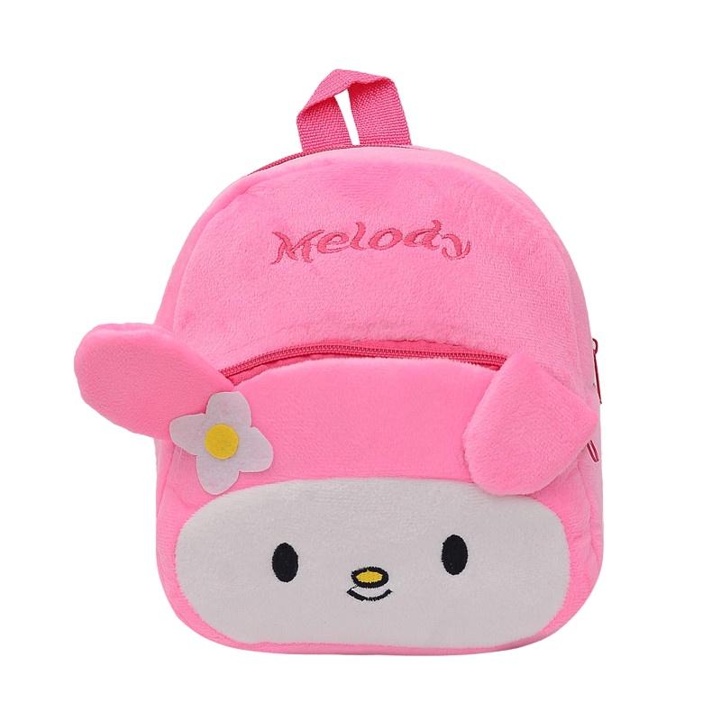 Cute Baby Children Plush Backpack Cartoon Anime Korean Version Kindergarten Early Education Shoulder Bag Anti-theft Shockproof 20*25cm