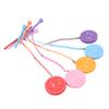 5Pcs 3 1/4 Inch Golf Wooden Tees With Anti Loss Rope Magnetic EVA Foam Multi Color Expression Pattern