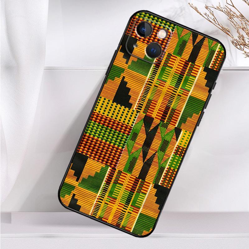 African Wax Print Design Shockproof Case For iPhone 17 Pro Max 11 14 15 16 Plus 12 13 Mini 16e 17 Air Phone Cover