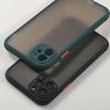 Shockproof Armor Matte Transparent Phone Case For iPhone 14 13 12 11 Pro Max X XR XS Max 6 6S 7 8 Plus Luxury Silicone Bumper Clear Hard Cover