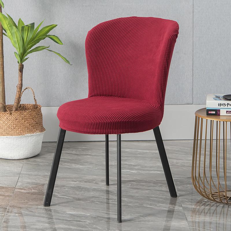 

4Pcs Arc Shape Chair Cover Stretch Dining Chair Slipcover for Kitchen Hotel Wedding Banquet Office Bedroom Anti Dirty 4Pcs