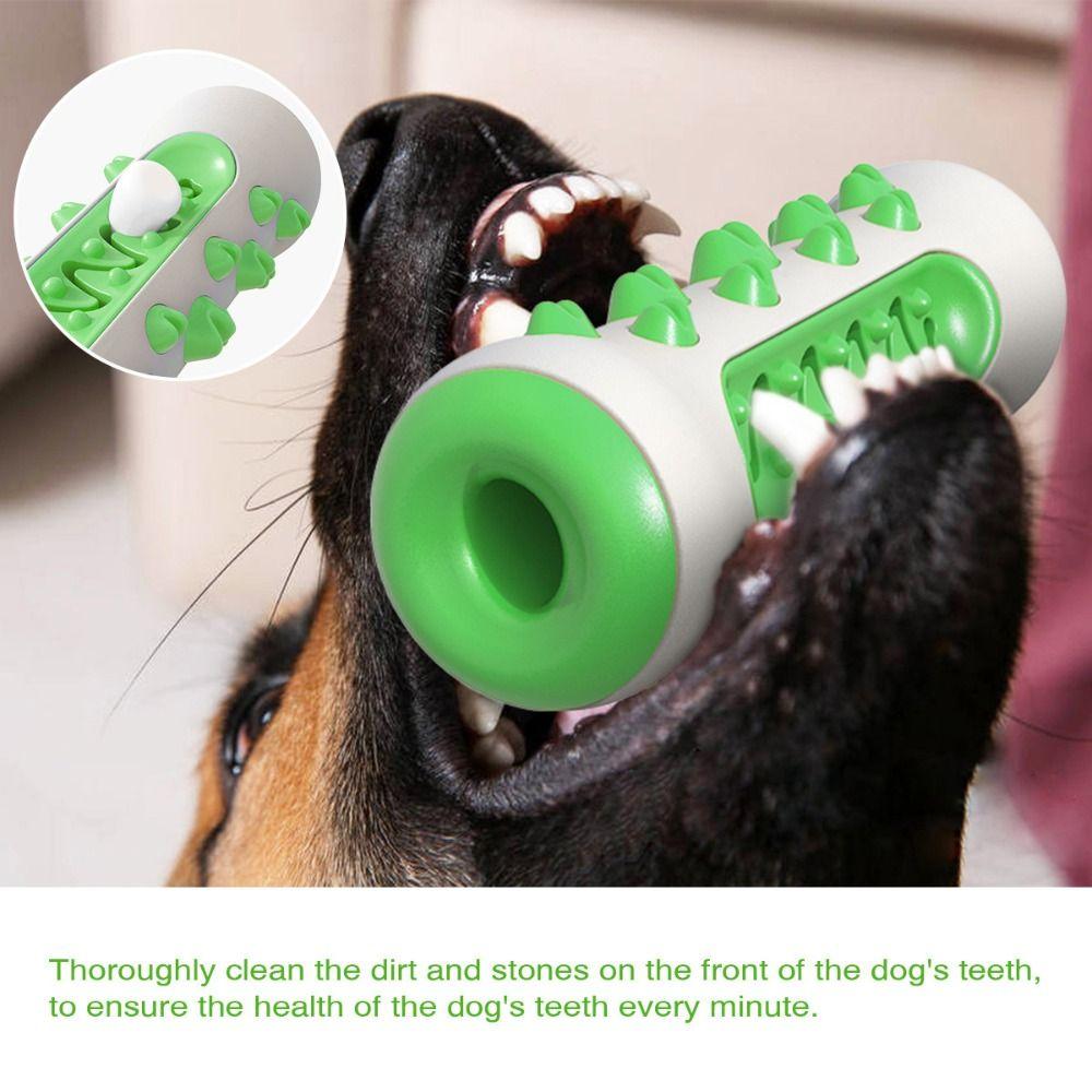 Bite Resistant Dog Toothbrush Non-slip Dog Teething Bones Rod Puppy Cleaning Toy  Pet Gift