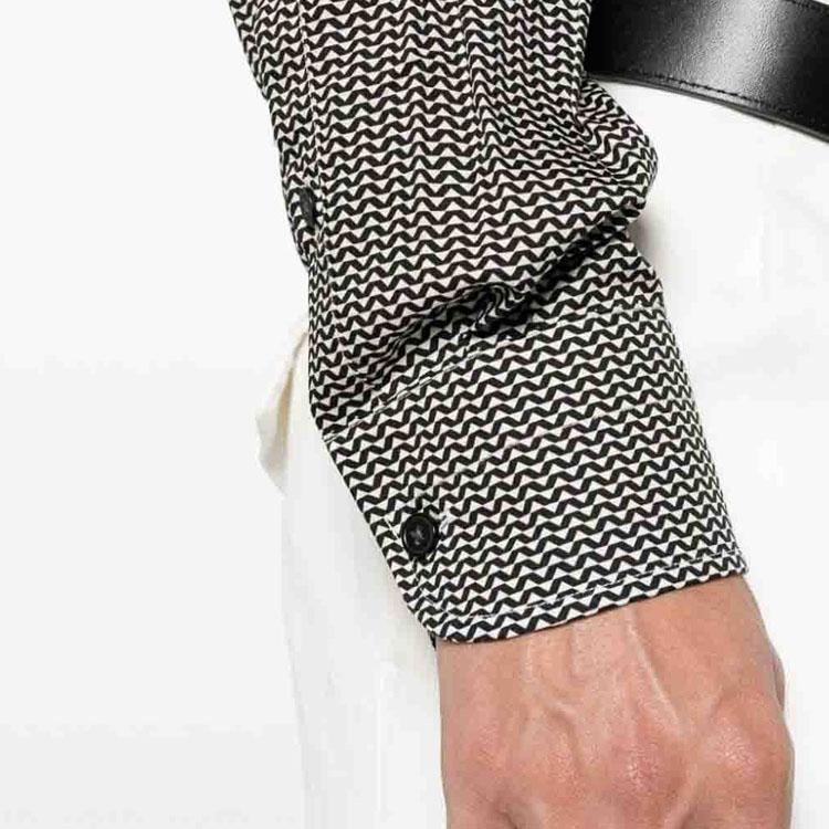 Emporio Armani Jacquard Single-Breasted Long Sleeve Shirt Men shirts 6R1C86-1NMVZ-F084