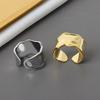 Real 925 Sterling Silver bump gold color Ring For Fashion Women Party Cute Fine Jewelry Minimalist Accessories 2020 gift