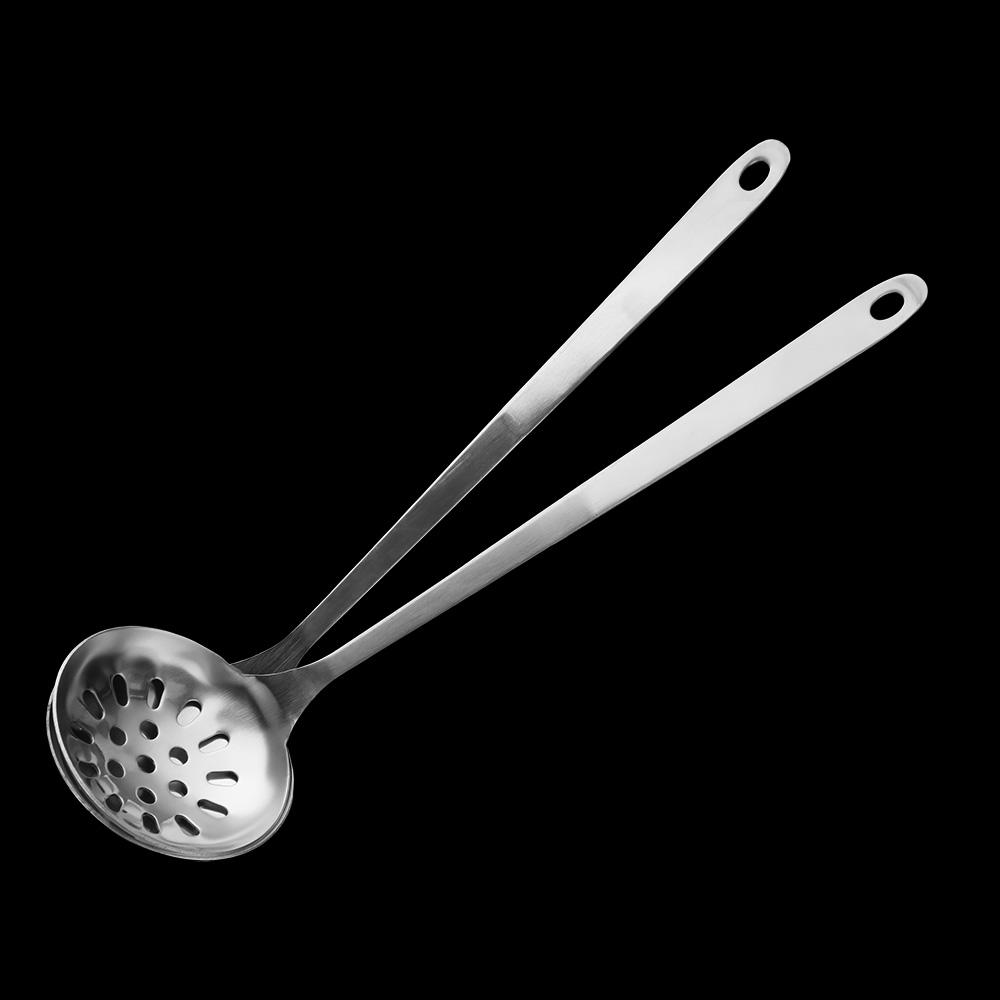 Stainless Steel Soup Spoon Deepened Serving Colander Cooking Essential Slotted Spoon  Restaurant