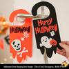 Kürbis-Türknaufhänger als Halloween-Dekoration