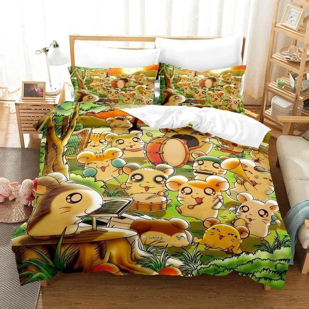 New My Life As Inukai-san’s Dog Bedding Set 3D Kawaii Anime Duvet Cover for Adult Kid Bedroom Cartoon Three-piece Set