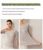 2026 Autumn/Winter Women's Slim Fit Five-Sleeve Wool Sweater, Round Neck