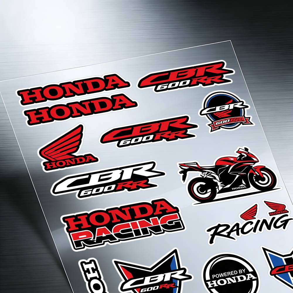 FOR HONDA CBR600RR Reflective Motorcycle Stickers Waterproof Vinyl Decals for Motorbike Helmet Fuel Tank Bike XL0