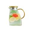Hammered Textured Glass Pitcher: Large Capacity, Heat-Resistant, High Borosilicate for Cold Water & Juice