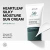 Heartleaf Silky Moisture Sun Cream SPF 50 PA++++, Korejský opalovací krém na obličej, Korejská péče o pleť, Korejský podklad pod make-up, Niacinamid, Bez vůně, Cestování