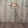 Industrial Tripod Floor Lamp  Chrome Spotlight Movie Studio Light Retro Adjustable Lamp