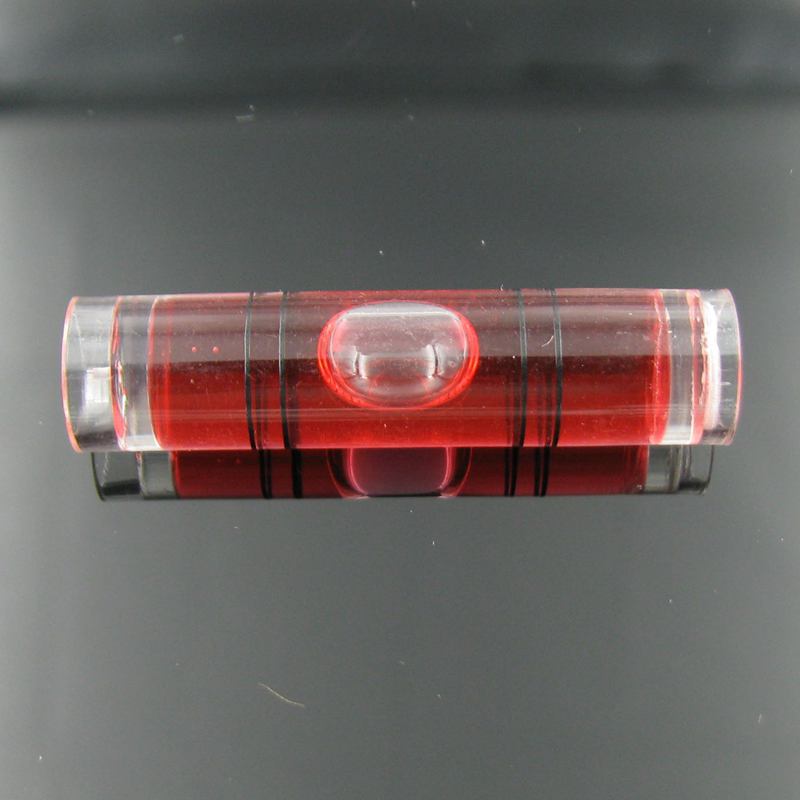 10 pieces/Lot 9.5*40mm Red Color Spirit Level Bubble Plastic Bubble Level Tubular Vials