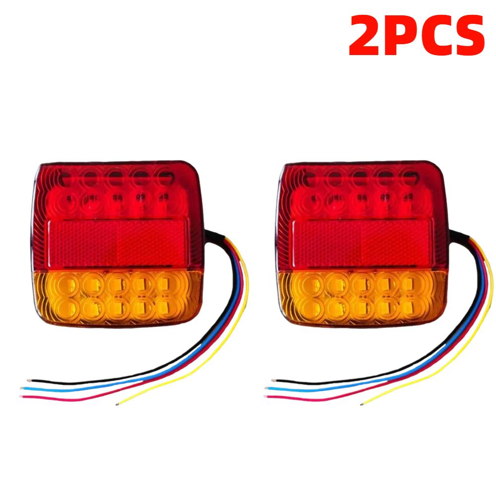 Universal 12V 20LED Tail Light 1-4pcs Waterproof Durable Rear Lamp, Turn Signal & Warning Light for Truck Trailer RV Boat Car