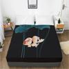 1PC Fitted Sheets Mattress Cover With Elastic Band 3D Bedsheet Linens 160x200 135x200 Bed Sheet Customize any size design