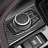 For BMW X1 F48 X2 F39 2016-2025 Real Carbon Fiber Sticker Gear Shift Multimedia Knob Panel Car inside decorative Accessories