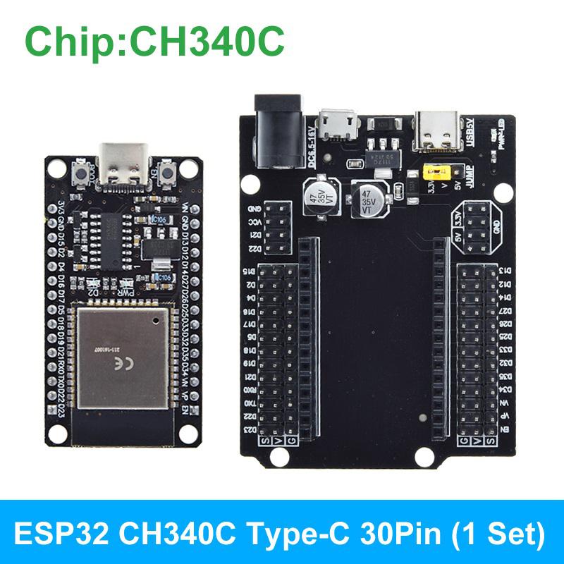 ESP32 Development Board TYPE-C USB CH340C WiFi+Bluetooth Ultra-Low Power Dual Core ESP32-DevKitC-32 ESP-32 Expansion Board