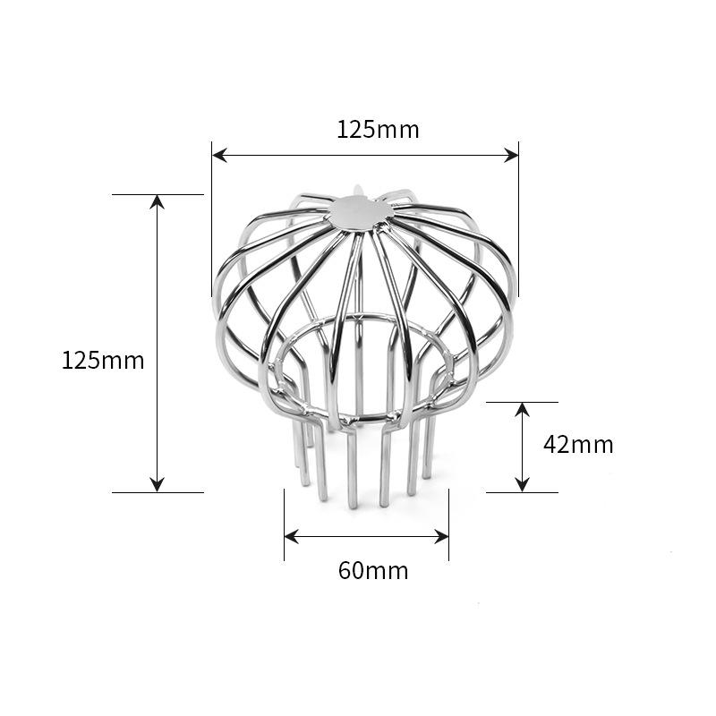 304 Stainless Steel Anti-Clog Roof Drain Insert - Thickened Round Design for Garden & Outdoor Rainwater Management