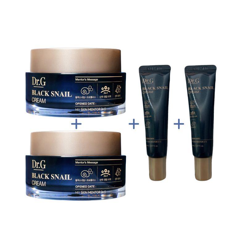 Dr.G Black Snail Cream Set 50ml×2 + 20ml×2