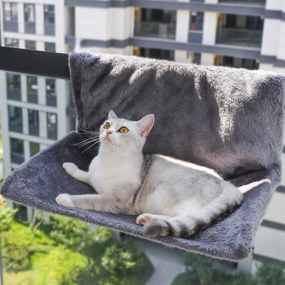 Metal Frame Hanging Cat Bed Comfortable Cat Sleeping Rest Wall Mount Cat Nest  Pet Sleeping