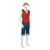 One Piece Luffy Real-Life Movie Costume One Piece Wano Country Cosplay Outfit Halloween Cosplay Performance
