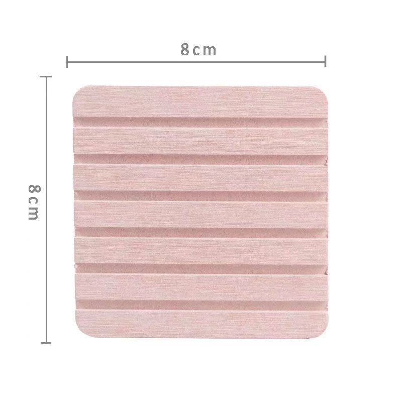 

Diatomite Soap Dish Fast Drying Soap Saver Soap Bar Holder for Bath Shower Self-Dry Soap Container Bathroom Accessories 8x8CM