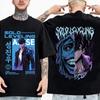 High Quality Soft Tshirt Japanese Anime Solo Leveling T Shirt Men Sung Jinwoo Cartoon Graphic Tees Harajuku Short Sleeve