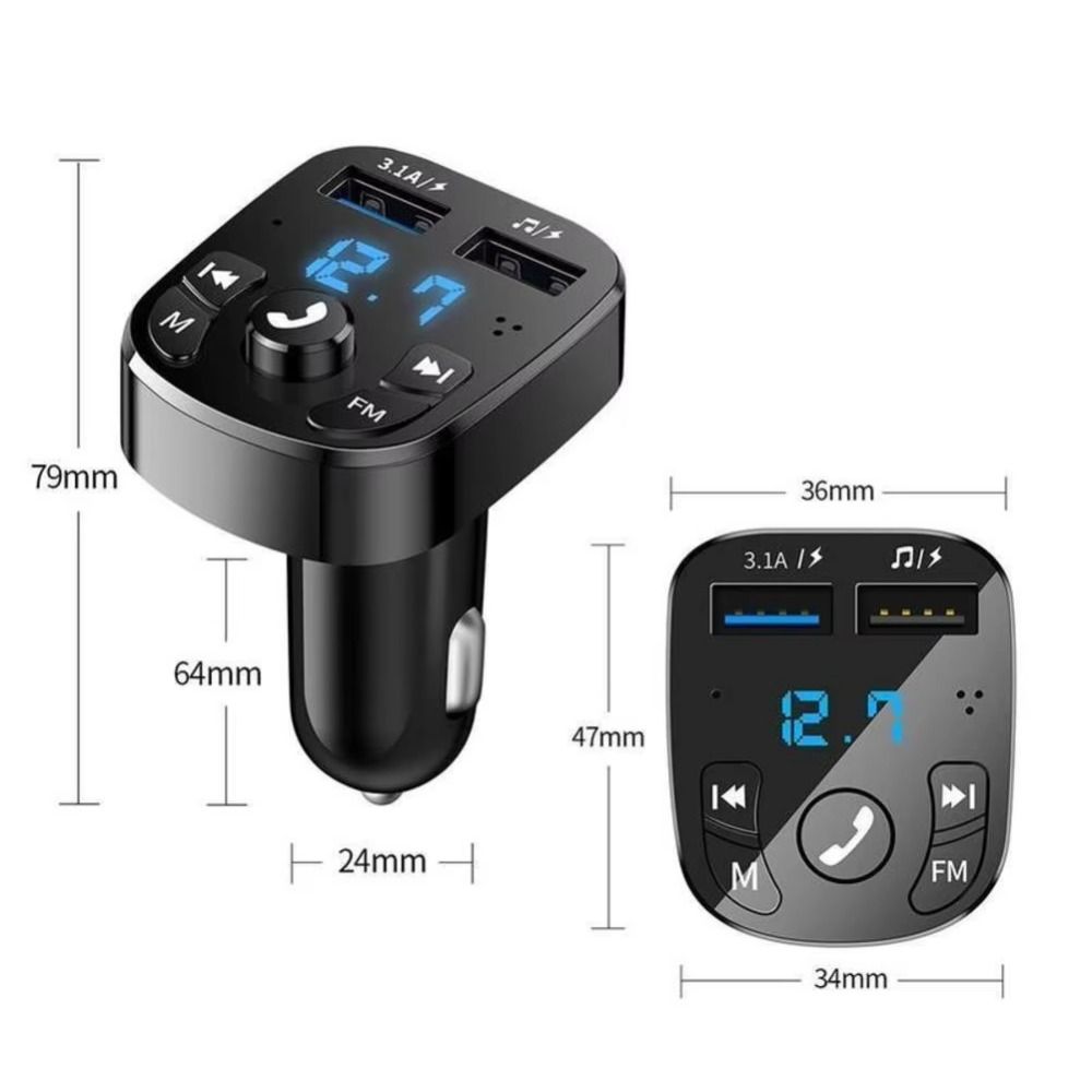 Fast Charger Car Charger Bluetooth Compatible 5.0 Fm Transmitter High Quality Car Mp3 Player
