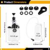 3L Vacuum Brake Bleeder Kit With Pressure Gauge And 4 Adapters For Car Motorcycle Brake System Maintenance Bleed Pump
