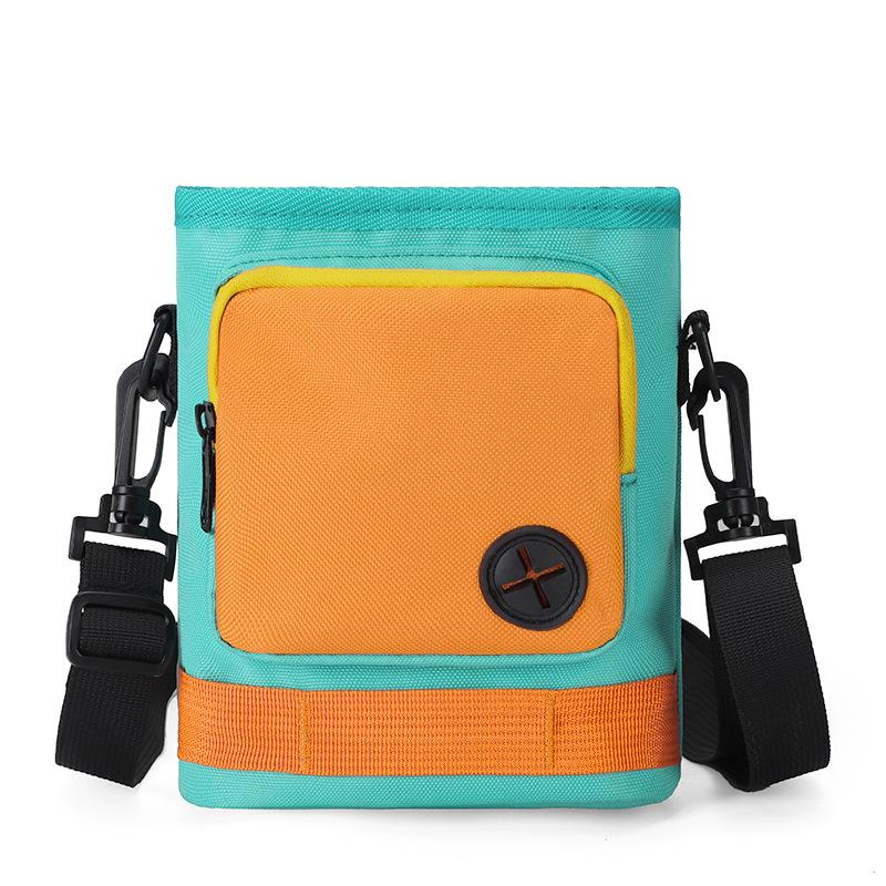 New Portable Dog Training Waist Bag Crossbody Bag Outdoor Travel Puppy Treat Pouch Dispenser Pet Snack Bag for Walking