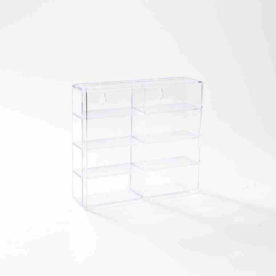 

Маленькая витрина для моделей автомобилей с 8 ячейками, Хранилище для игрушек Hot Wheels, Прозрачный штабелируемый шкаф